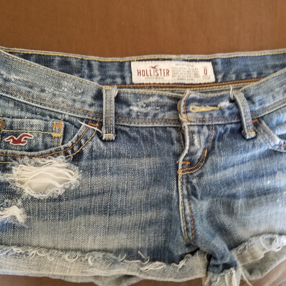 Hollister shorts denim two pairs